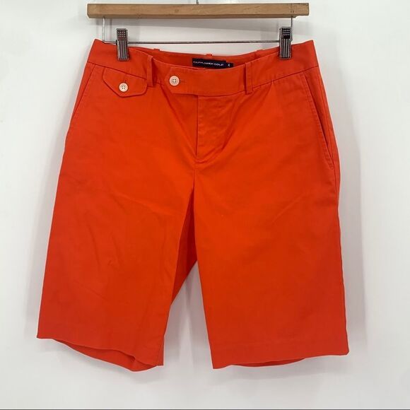 Ralph Lauren  Golf Bright Orange Golf Shorts - Picture 1 of 9